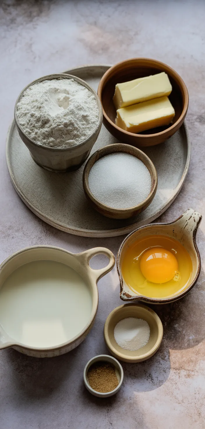 Ingredients photo for Grandma's Easy Super Soft No Yeast Bread Recipe