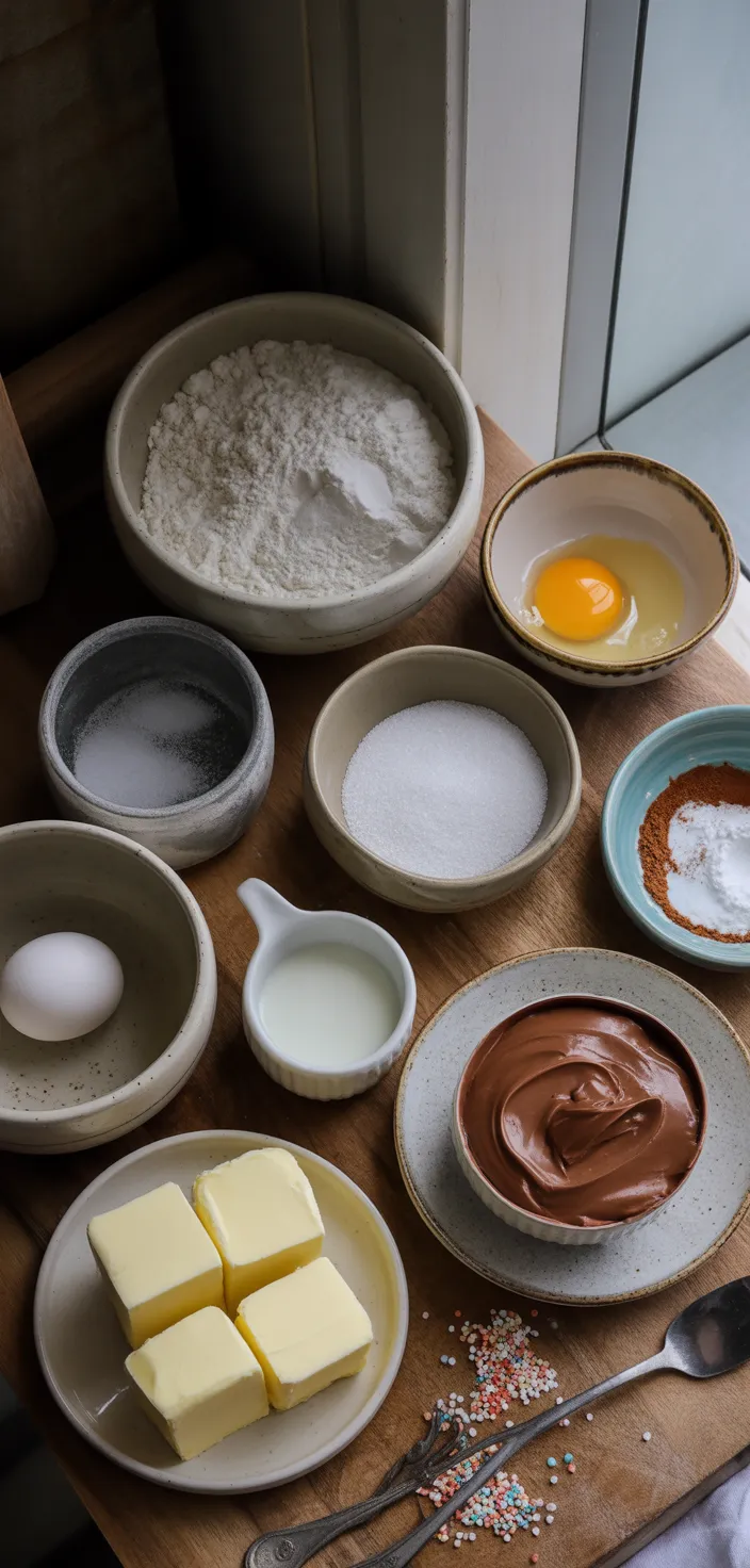 Ingredients photo for Nutella Pop Tarts (Decadent Homemade Pop Tart Recipe!)