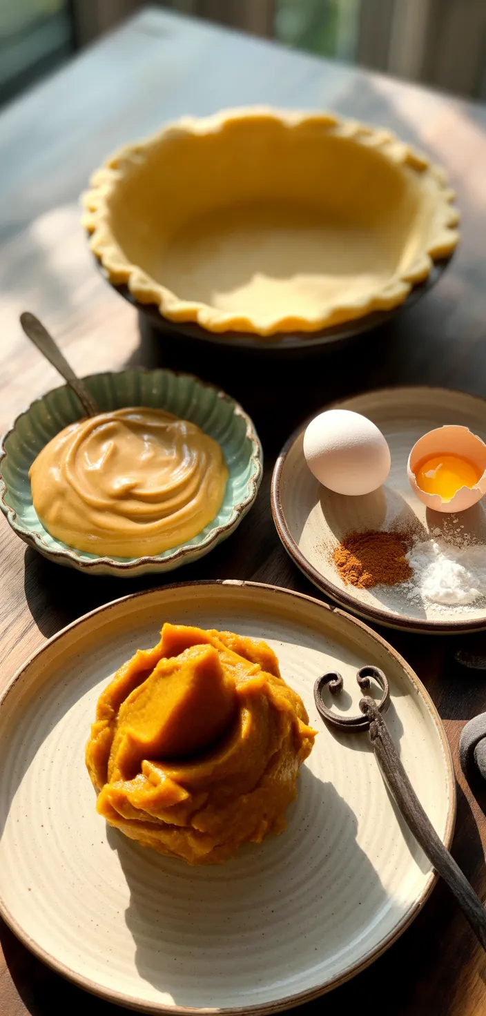 Ingredients photo for Pumpkin Pie With Sweetened Condensed Milk Recipe