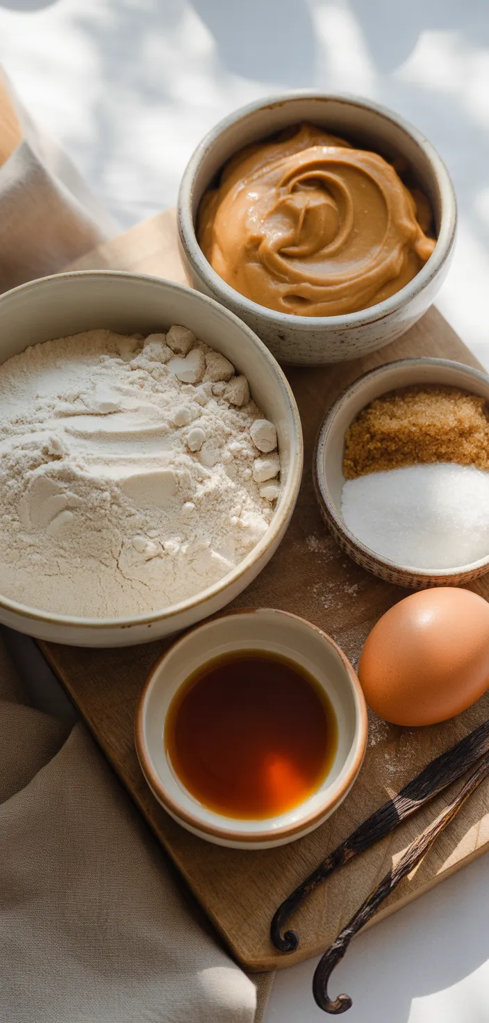 Ingredients photo for Soft Peanut Butter Cookies Recipe