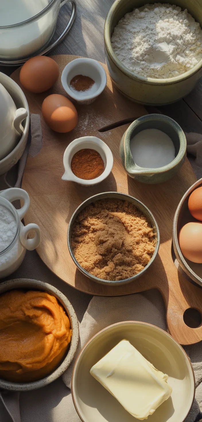 Ingredients photo for The BEST Pumpkin Bars With Brown Butter Cream Cheese Frosting Recipe