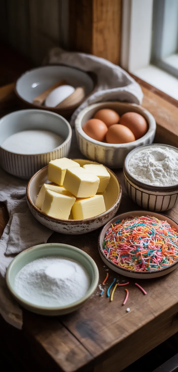 Ingredients photo for The BEST Sugar Cookie Bars (easy!) Recipe