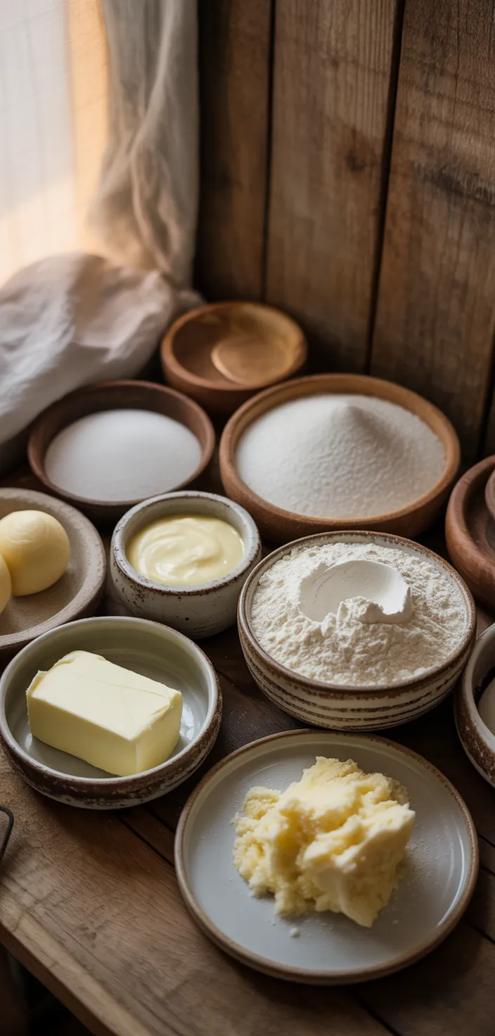 Ingredients photo for White Chocolate Cupcakes & Frosting Recipe