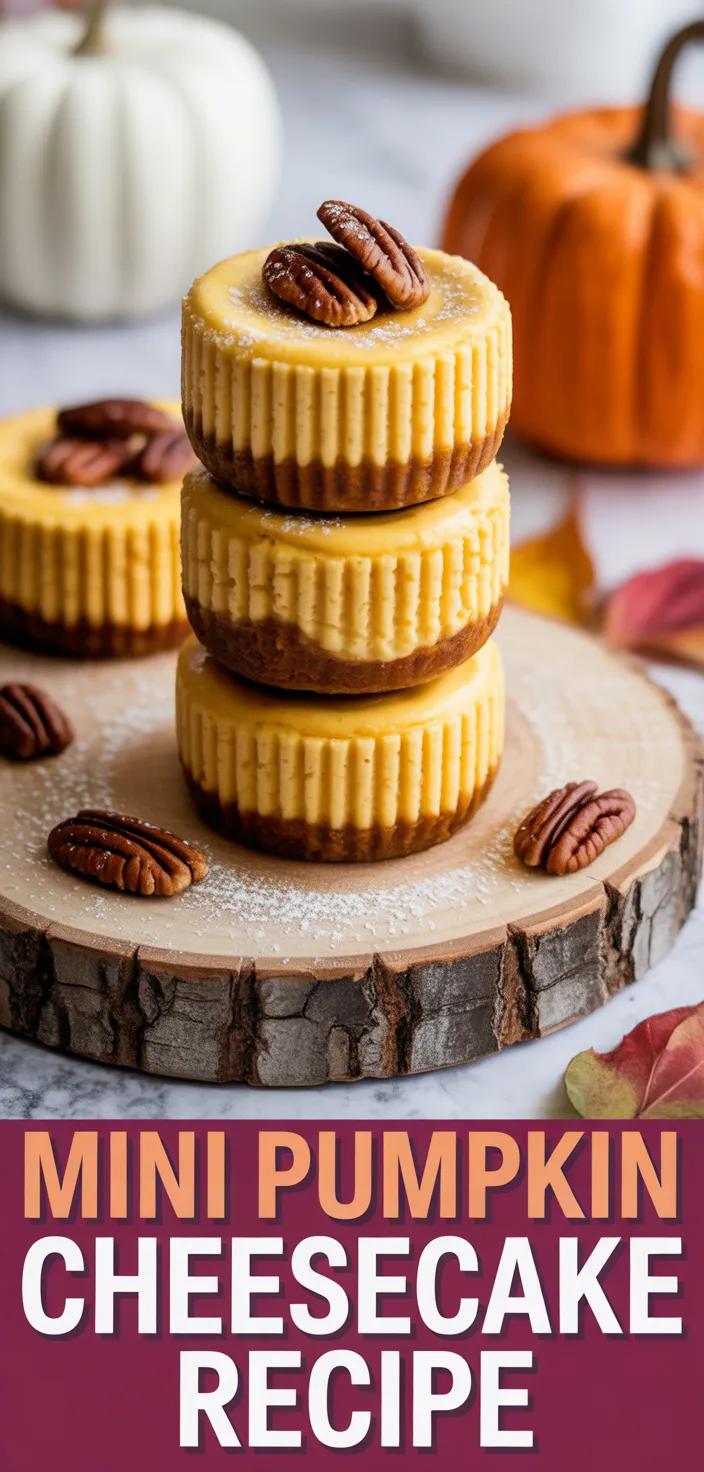 A photo of Mini Pumpkin Cheesecake Recipe
