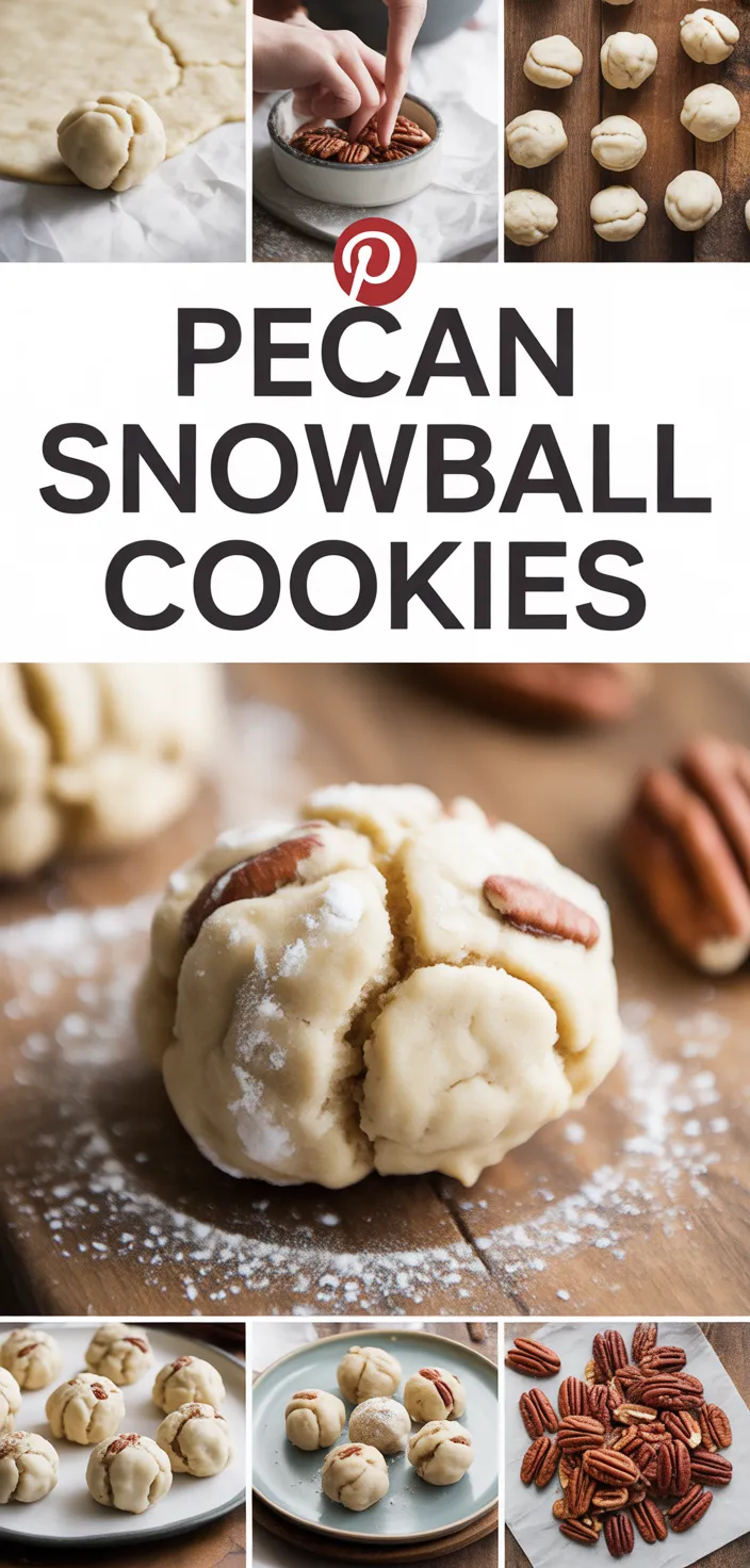 A photo of Pecan Snowball Cookies Recipe