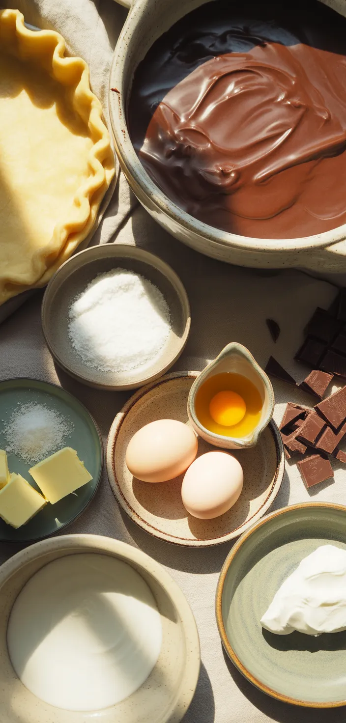 Ingredients photo for Joanna Gaines French Silk Pie  Recipe