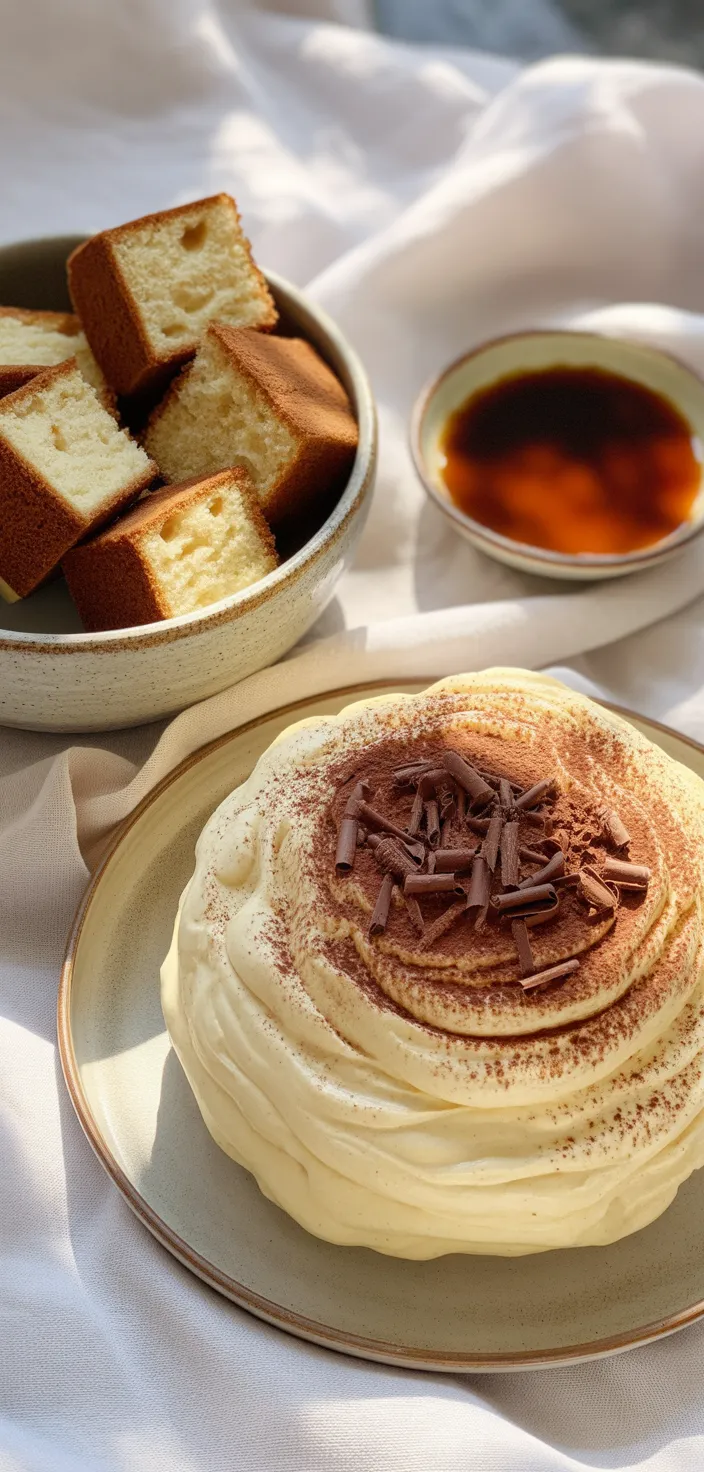 Ingredients photo for Tiramisu Layer Cake Recipe