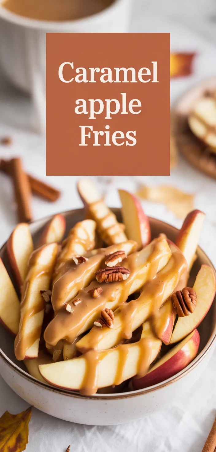 A photo of Apple Fries With Caramel Cream Dip Recipe