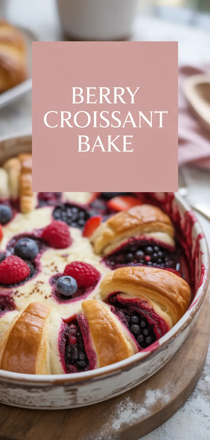 A photo of Berry Croissant Bake Recipe
