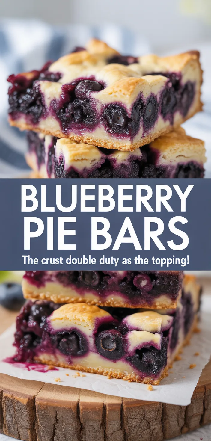 A photo of Easy Blueberry Pie Bars! The Crust Does Double Duty As The Topping! Recipe