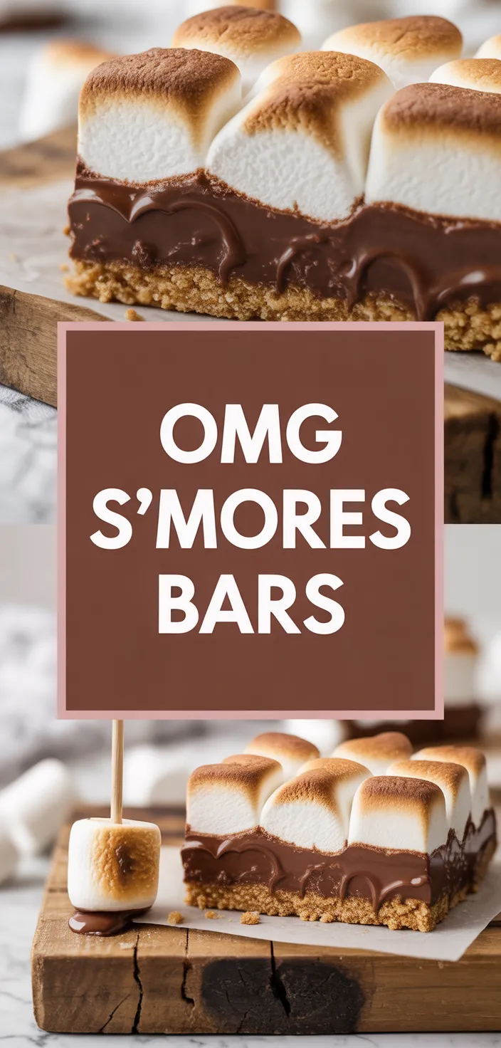 A photo of OMG S'mores Bars Recipe