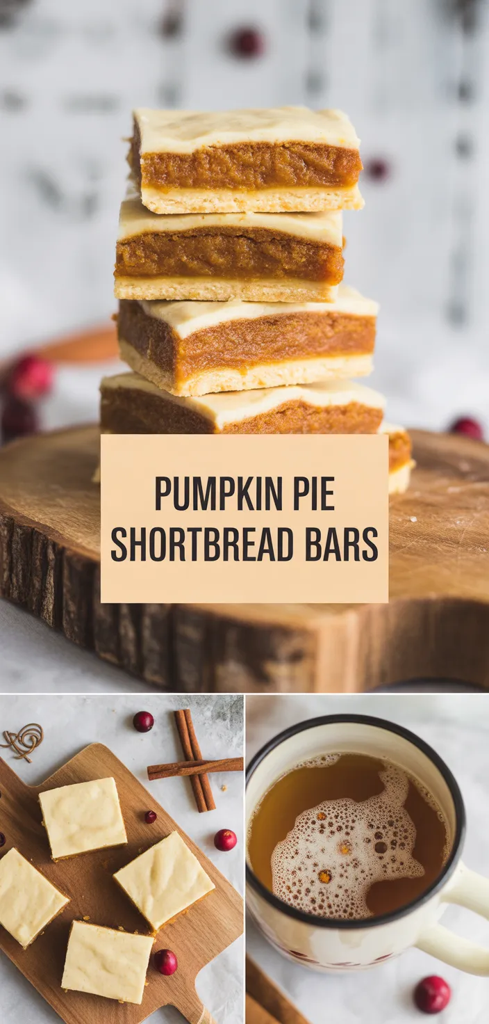 A photo of Pumpkin Pie Bars (with Shortbread Crust!) Recipe