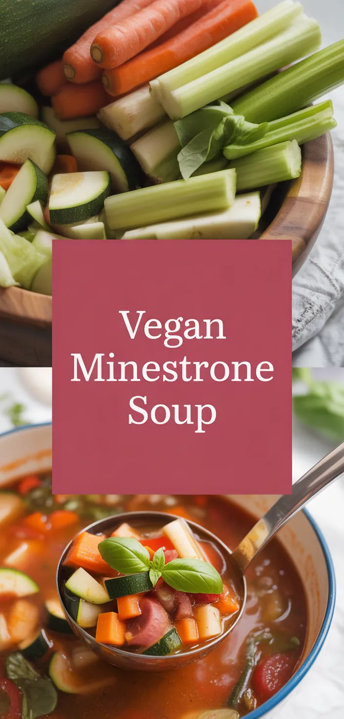 A photo of Vegan Minestrone Soup Recipe