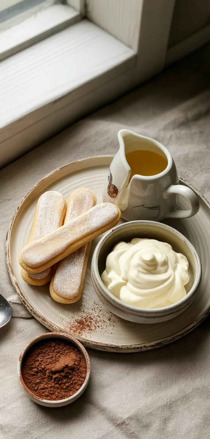 Ingredients photo for Earl Grey Tiramisu Recipe