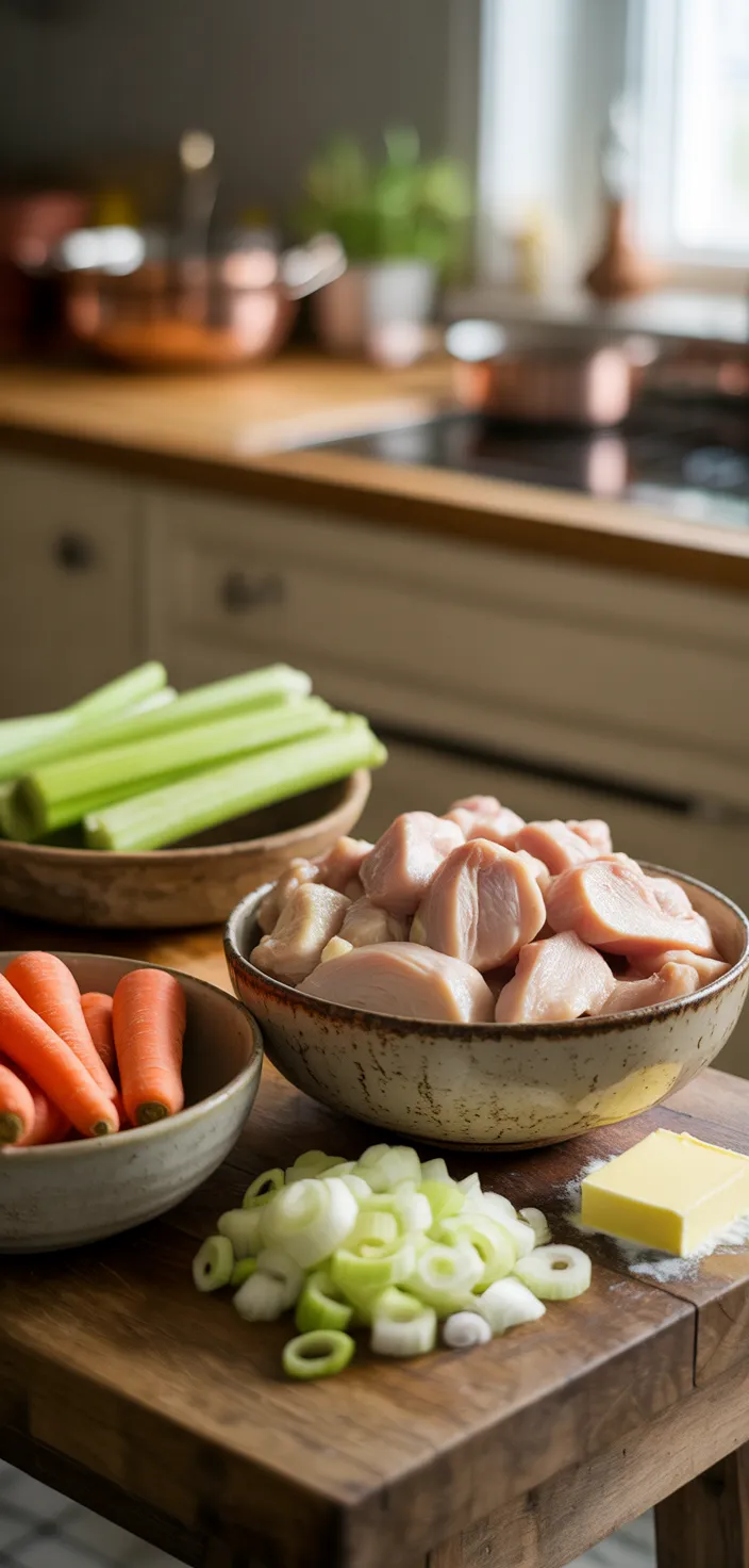 Ingredients photo for Paula Deen Chicken Pot Pie Recipe