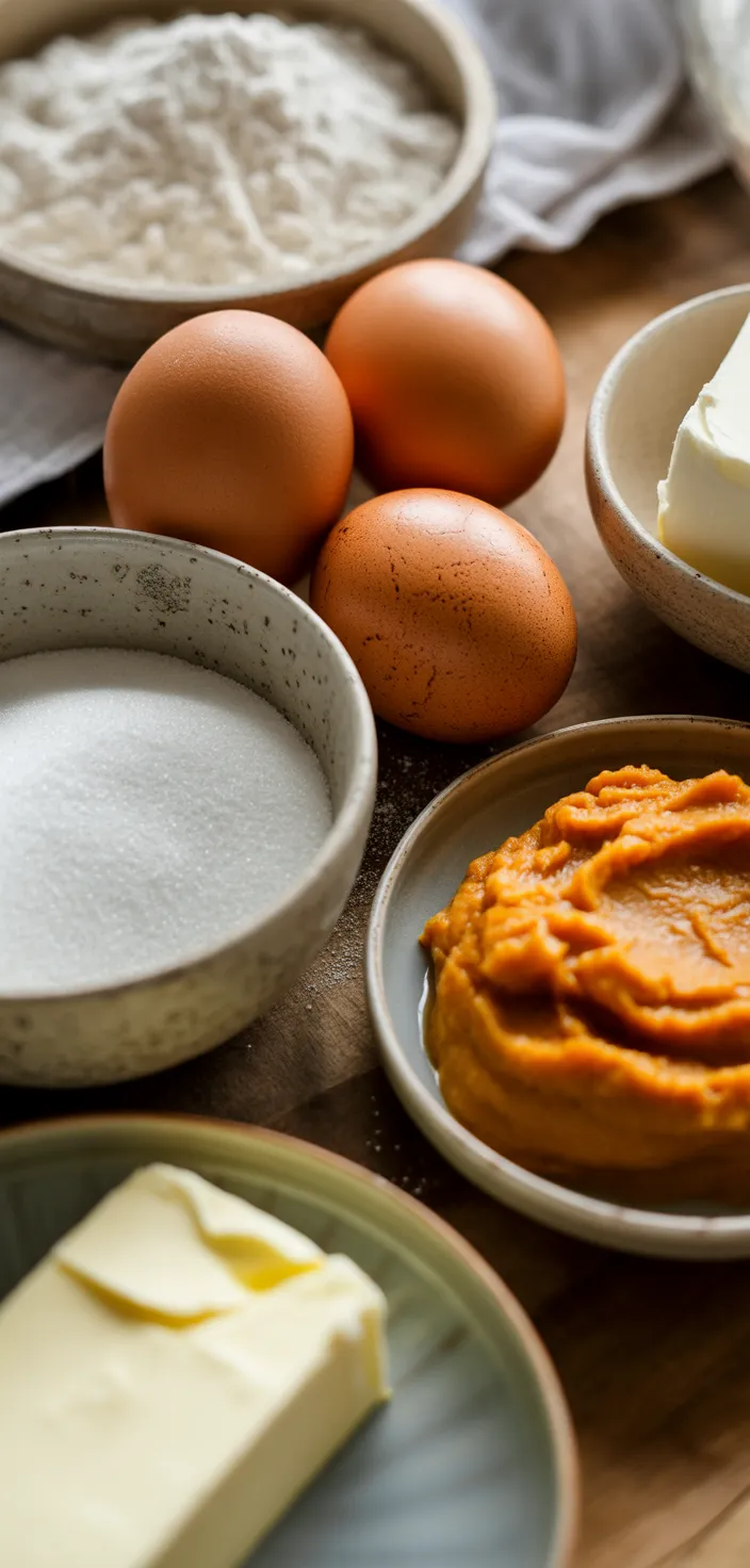 Ingredients photo for Pumpkin Rolls Recipe