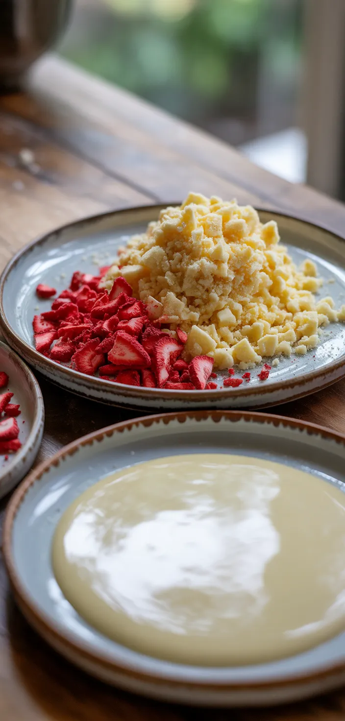 Ingredients photo for Strawberry Crunch Topping Recipe