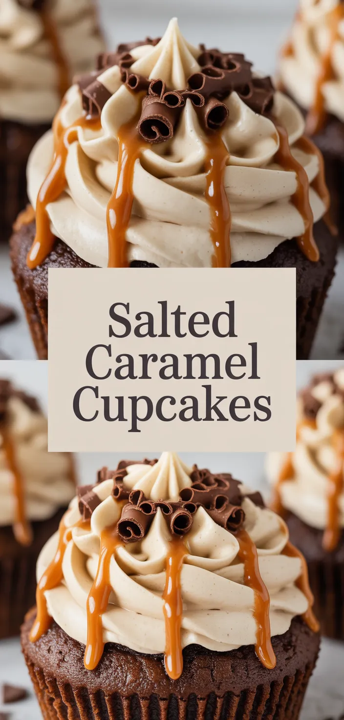 A photo of Chocolate Espresso Cupcakes With Salted Caramel Buttercream Recipe