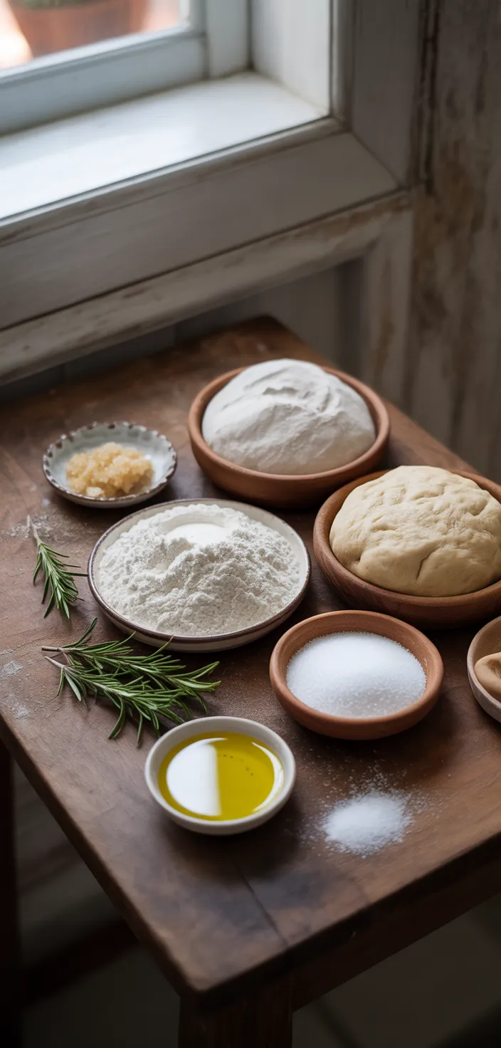 Ingredients photo for Focaccia Bread Recipe