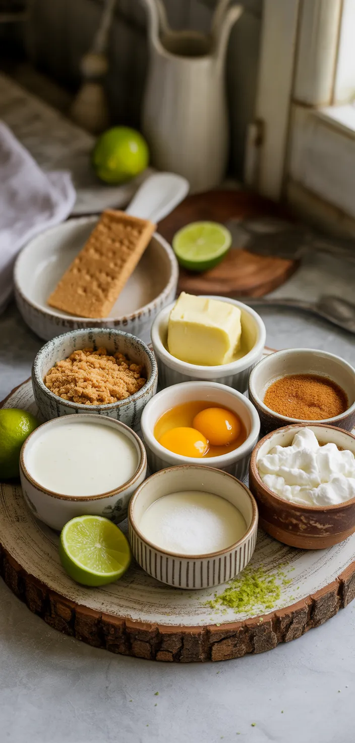 Ingredients photo for Copycat Cheesecake Factory Key Lime Pie Recipe