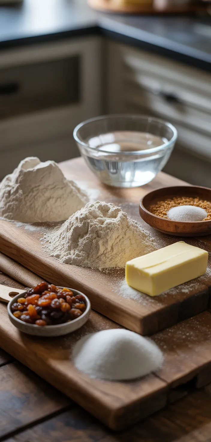 Ingredients photo for No Knead Cinnamon Raisin Bread Recipe