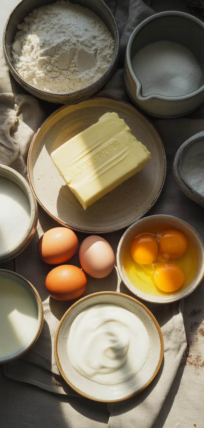 Ingredients photo for Perfect Vanilla Cake Recipe
