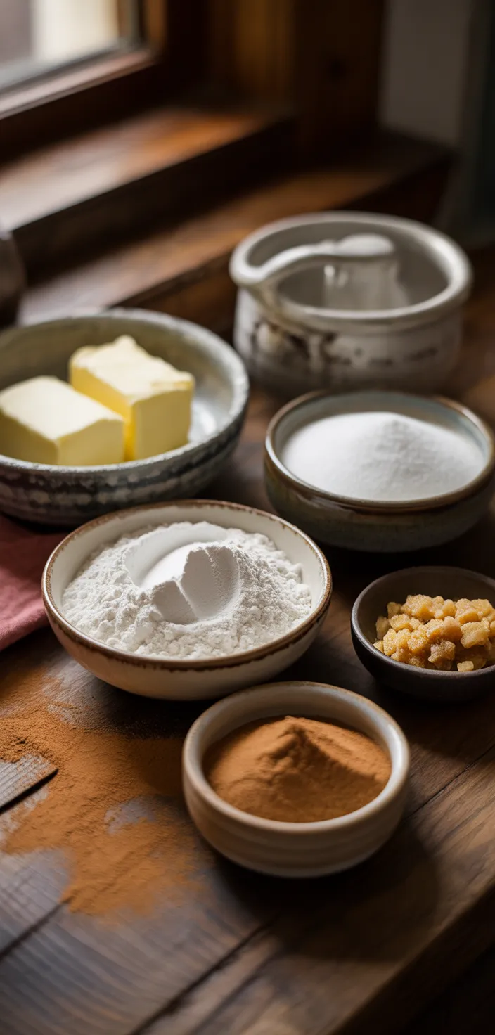 Ingredients photo for Easy Soft Gingerbread Cookies Recipe