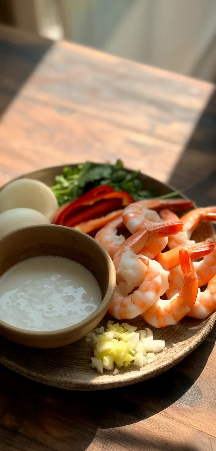 Ingredients photo for Coconut Shrimp Curry Recipe