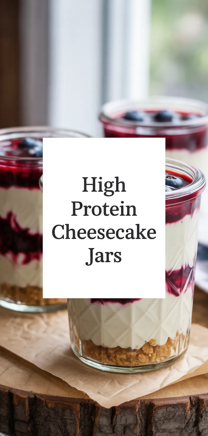A photo of High Protein Cheesecake Jars Recipe