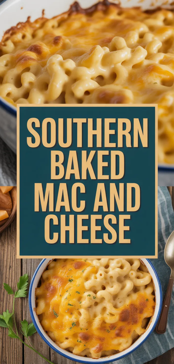 A photo of SOUTHERN BAKED MAC AND CHEESE Recipe