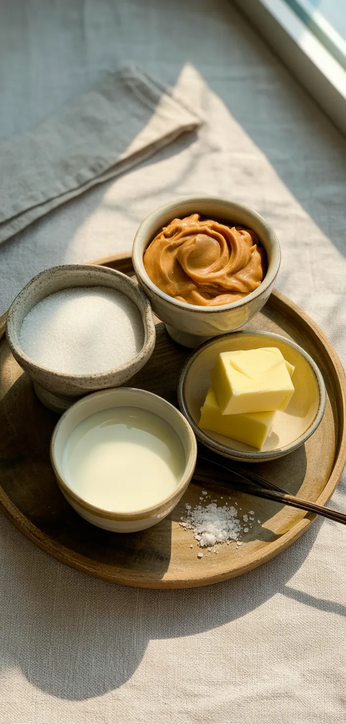 Ingredients photo for Old Fashioned Peanut Butter Fudge Recipe