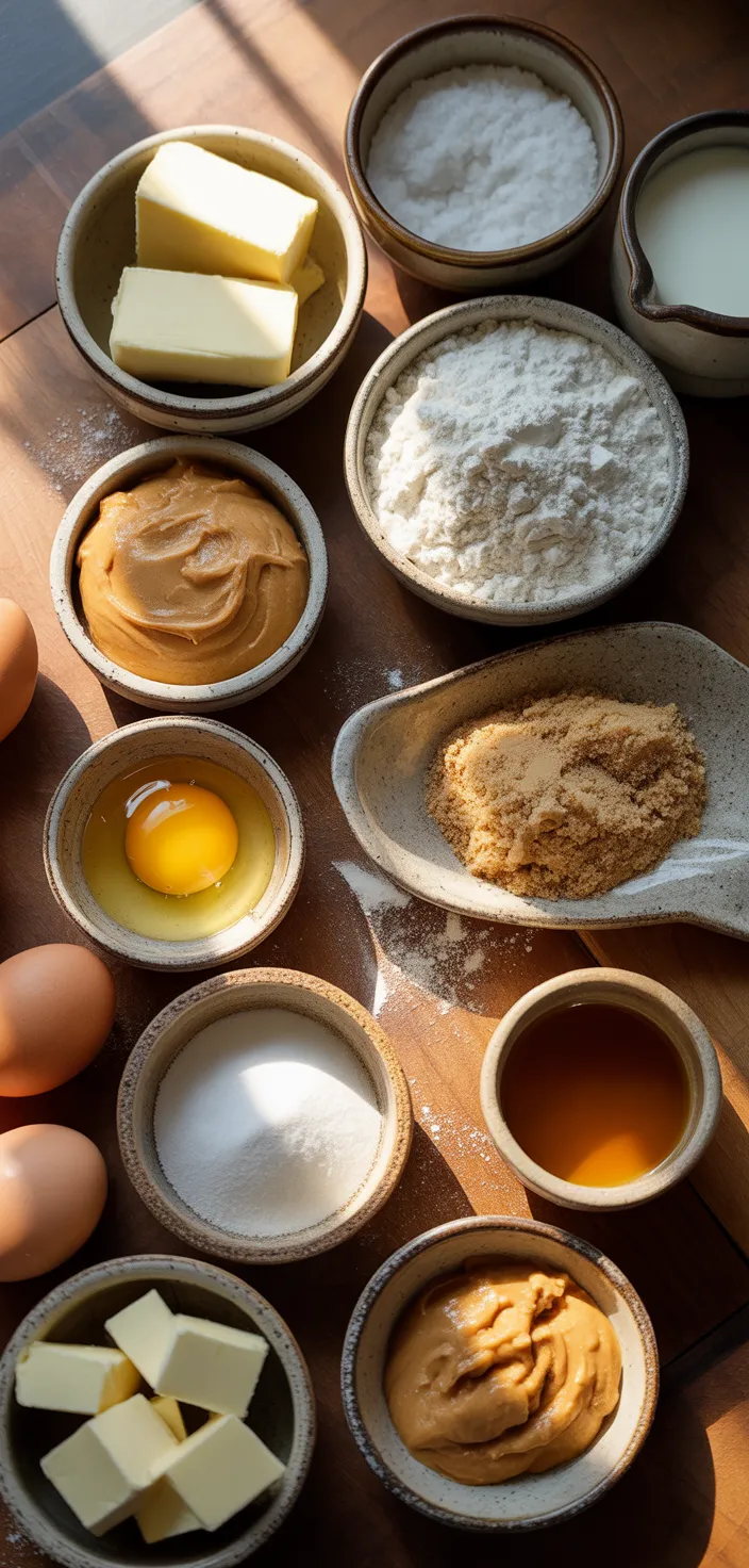 Ingredients photo for Peanut Butter Sandwich Cookies Recipe