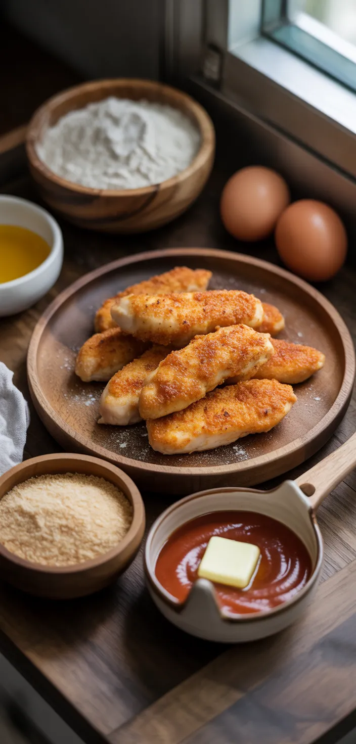 Ingredients photo for Baked Honey BBQ Chicken Fingers Recipe