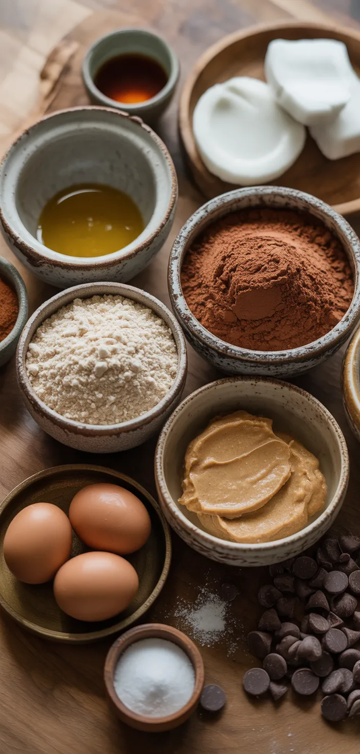 Ingredients photo for Best Fudgy Paleo Brownies Recipe