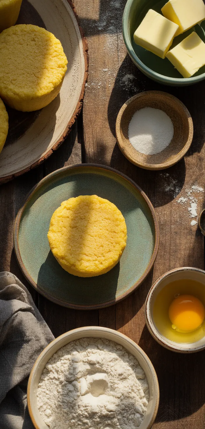 Ingredients photo for Southern Cornbread Hoecakes Recipe