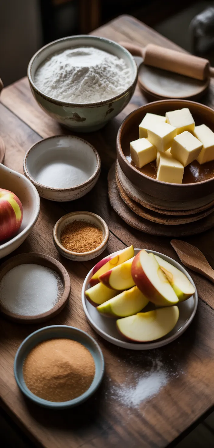 Ingredients photo for The Best Caramel Apple Pie Recipe
