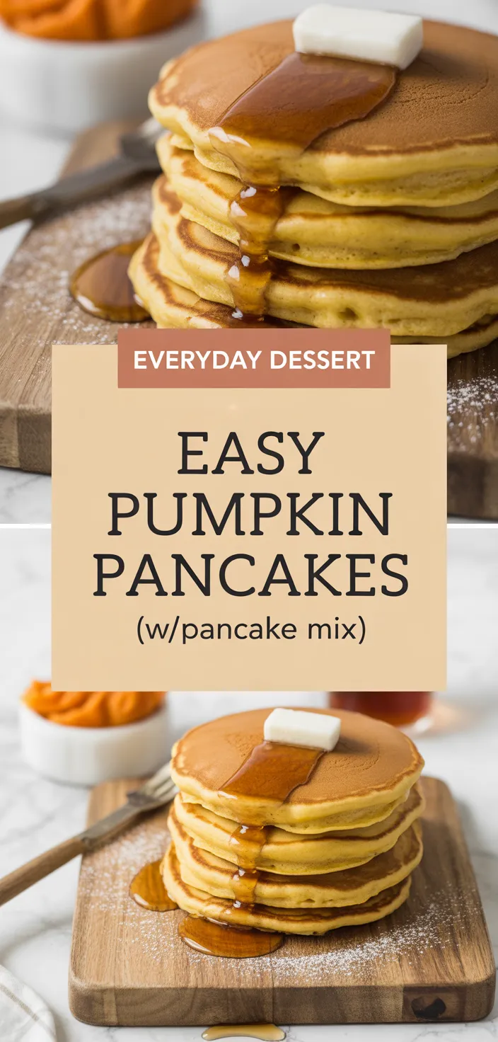 A photo of Easy Pumpkin Pancakes (w/pancake Mix) Recipe