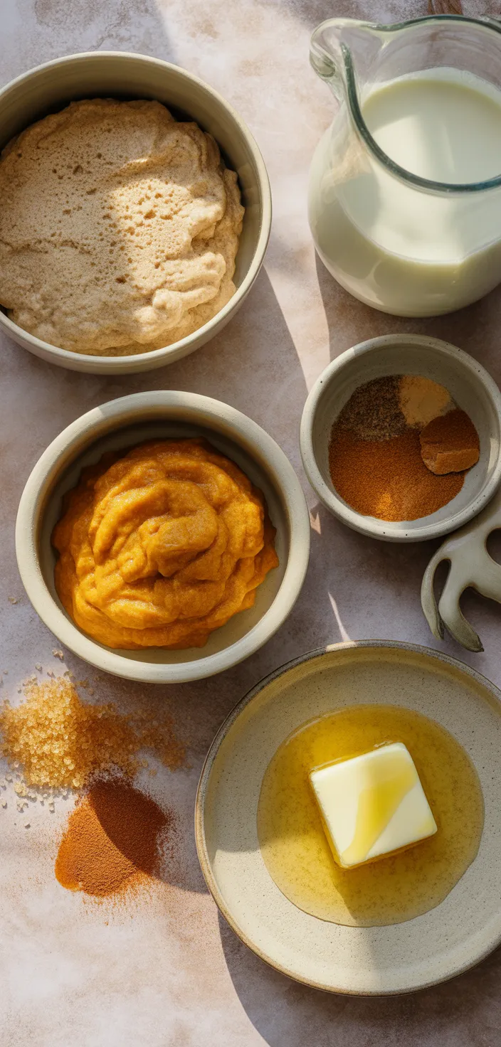 Ingredients photo for Easy Pumpkin Pancakes (w/pancake Mix) Recipe