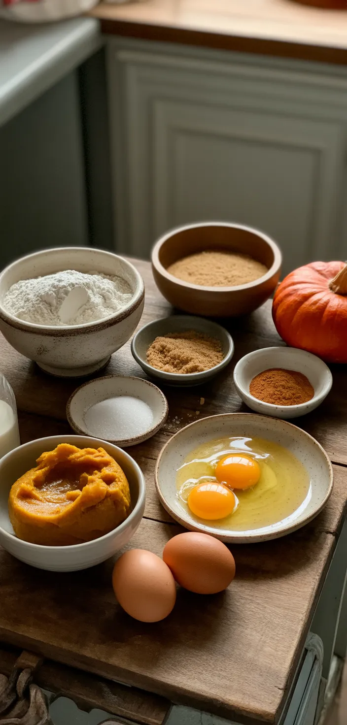 Ingredients photo for Baked Pumpkin Spice Donuts Recipe