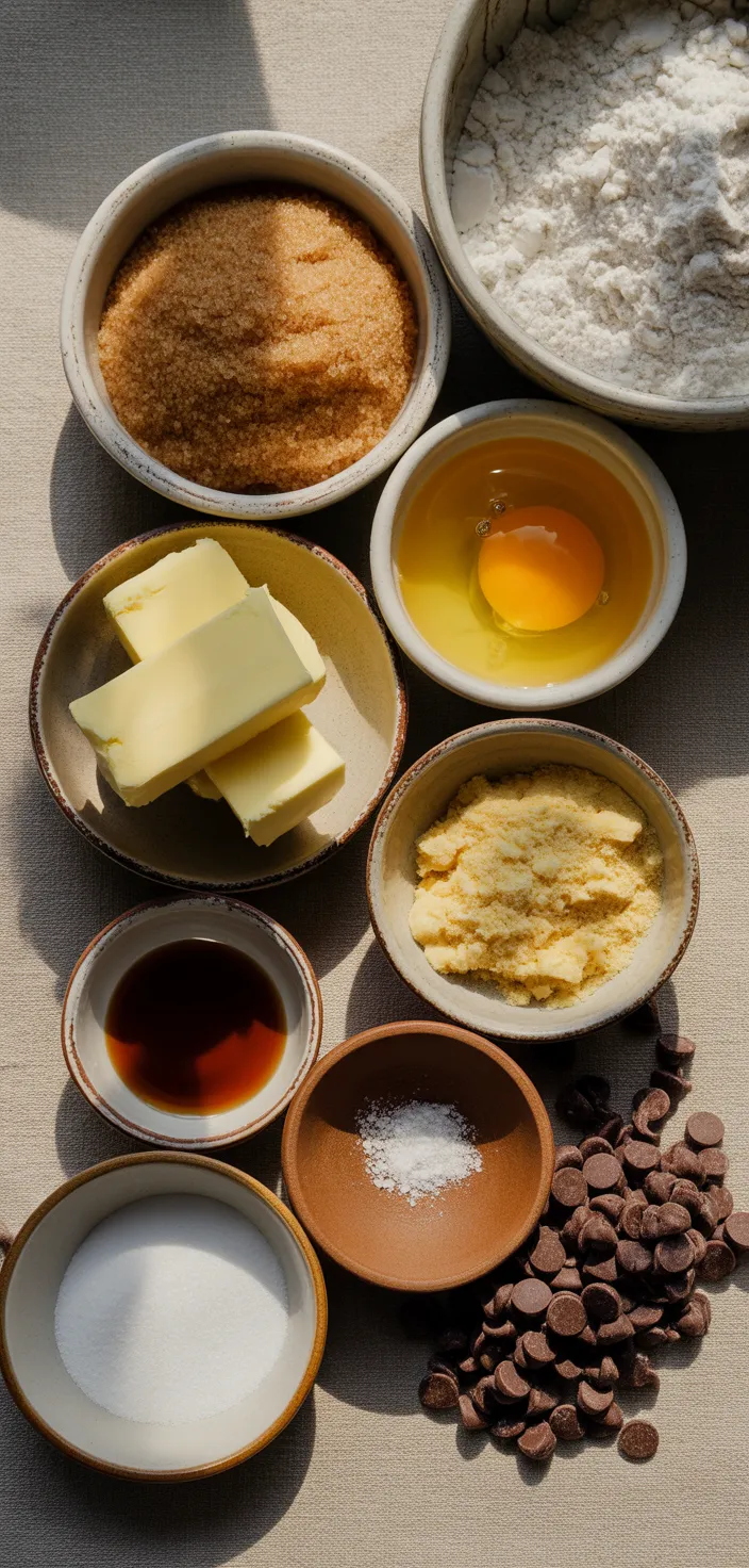 Ingredients photo for Best Giant Chocolate Chip Cookie Recipe