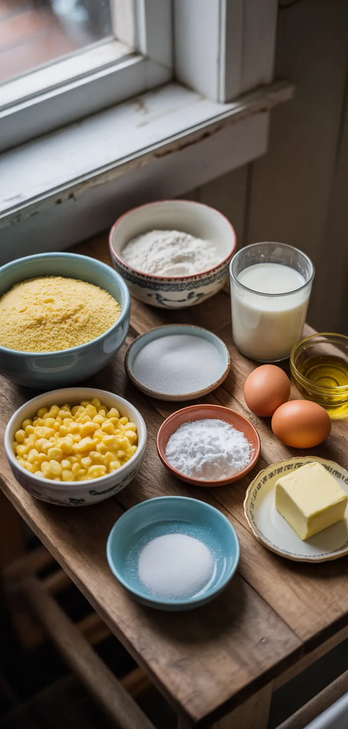 Ingredients photo for SOUTHERN SWEET CORNBREAD Recipe