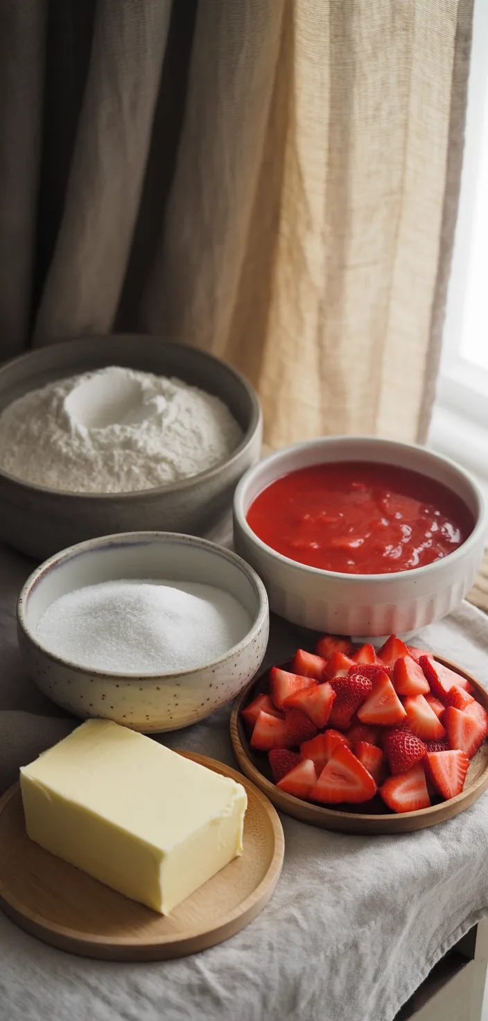 Ingredients photo for The Best Strawberry Cake Ever Recipe